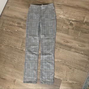 H&M Skinny Plaid Hi Rise Pants